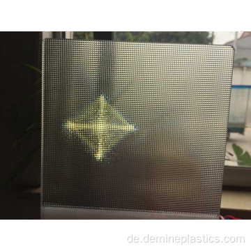 Klare prismatische Polycarbonatplatte für LED-Beleuchtung
